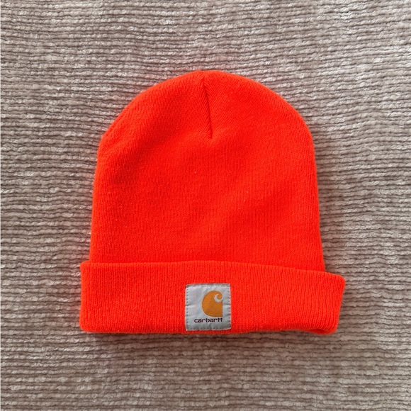 Carhartt Accessories - Carhartt Neon Orange Cuffed Beanie